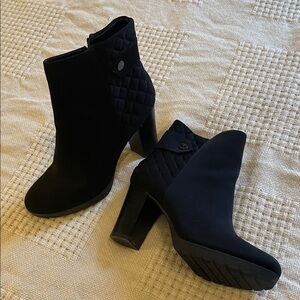 Anne Klein Black Ankle Boots